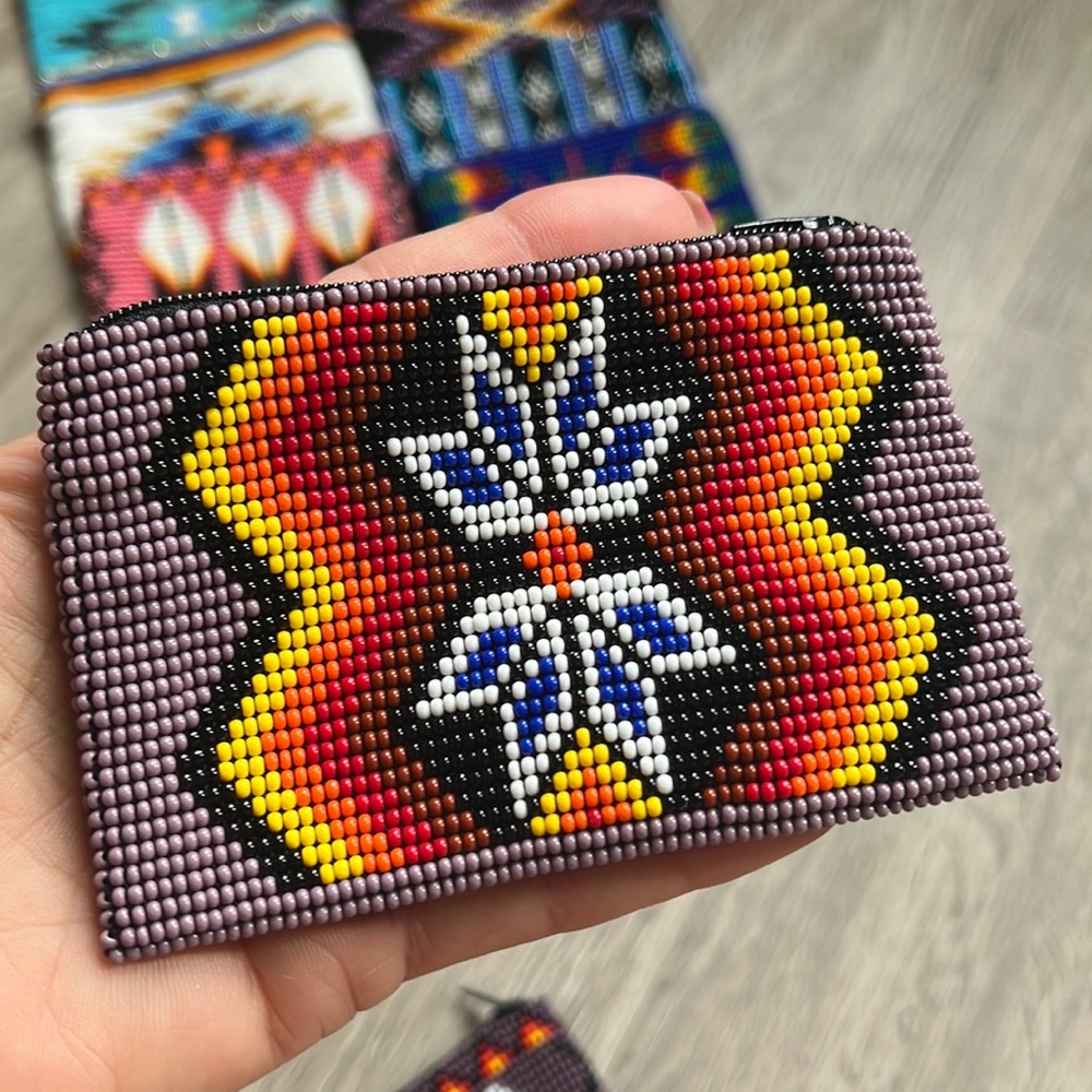 Aztec style coin purse